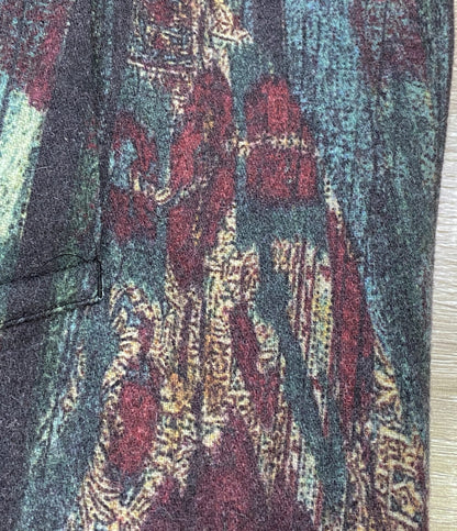 ヨウジヤマモトプールオム 美品 グラフィックプリントフラノコート 23AW メンズ SIZE 1 YOHJI YAMAMOTO POUR HOMME