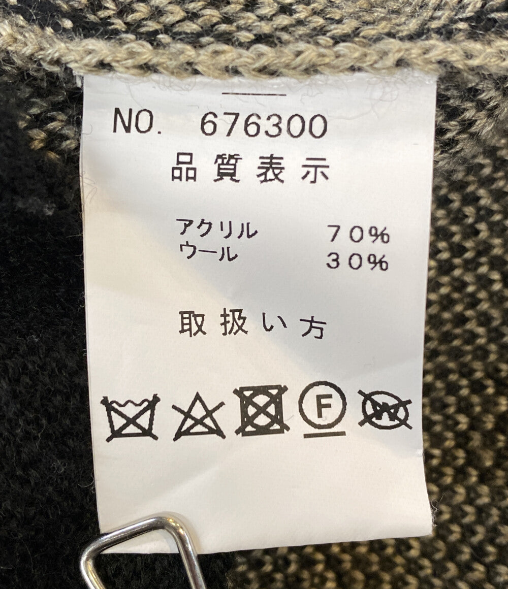 EGO TRIPPING ニットジャケット SOFTINCA エクアドルニット 676300 メンズ SIZE 48 エゴトリッピング