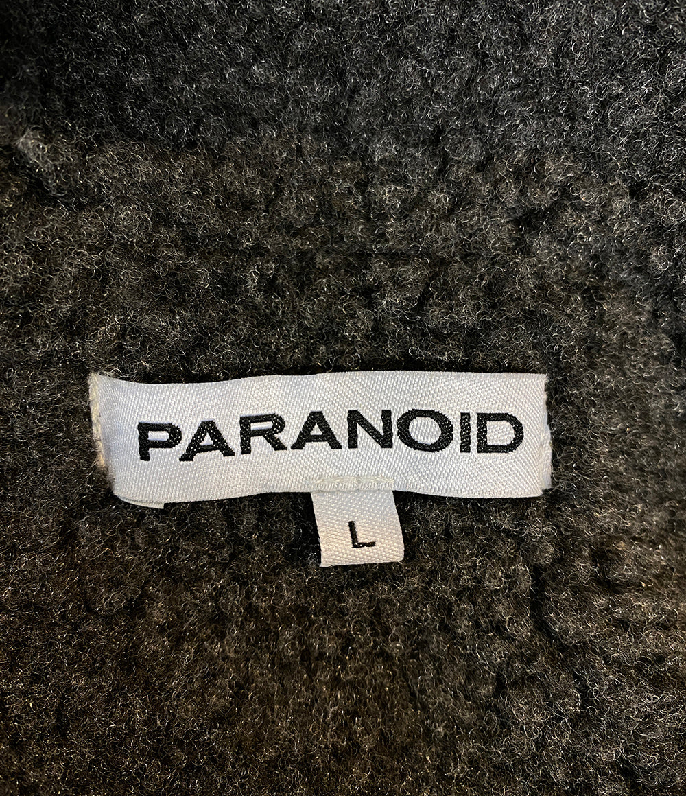 美品 PARANOID ジャケット Hooded boa Jacket 24AW PD24AW007-04 メンズ SIZE L パラノイド
