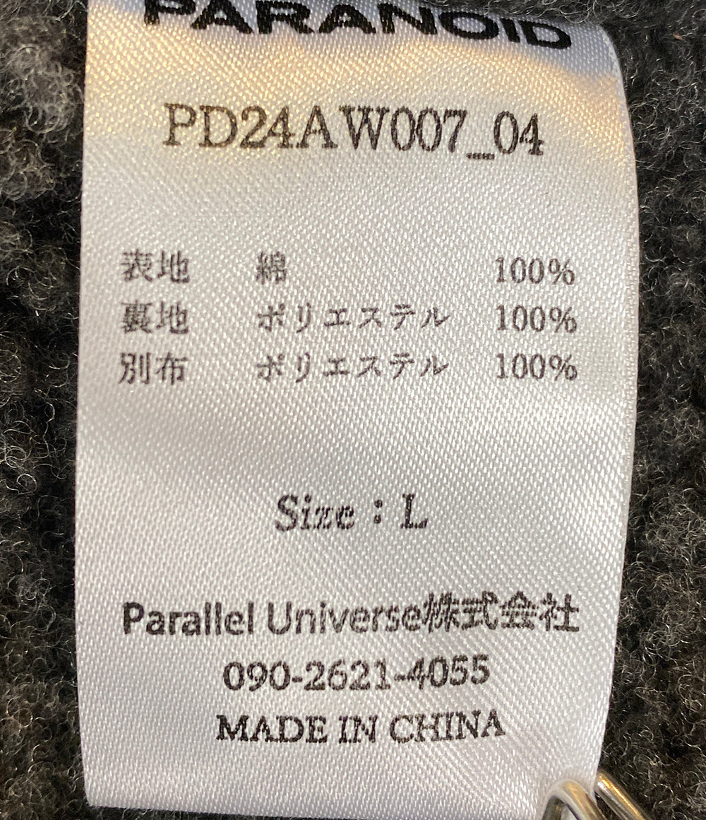美品 PARANOID ジャケット Hooded boa Jacket 24AW PD24AW007-04 メンズ SIZE L パラノイド