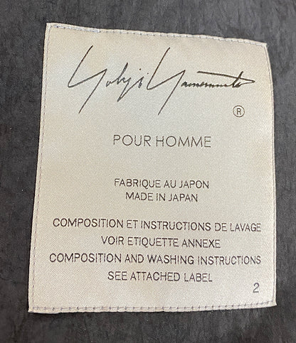 YOHJI YAMAMOTO POUR HOMME ジャケット NYLON ZIP BLOUSON HO-Y14-608 24AW メンズ SIZE ２ ヨウジヤマモトプールオム