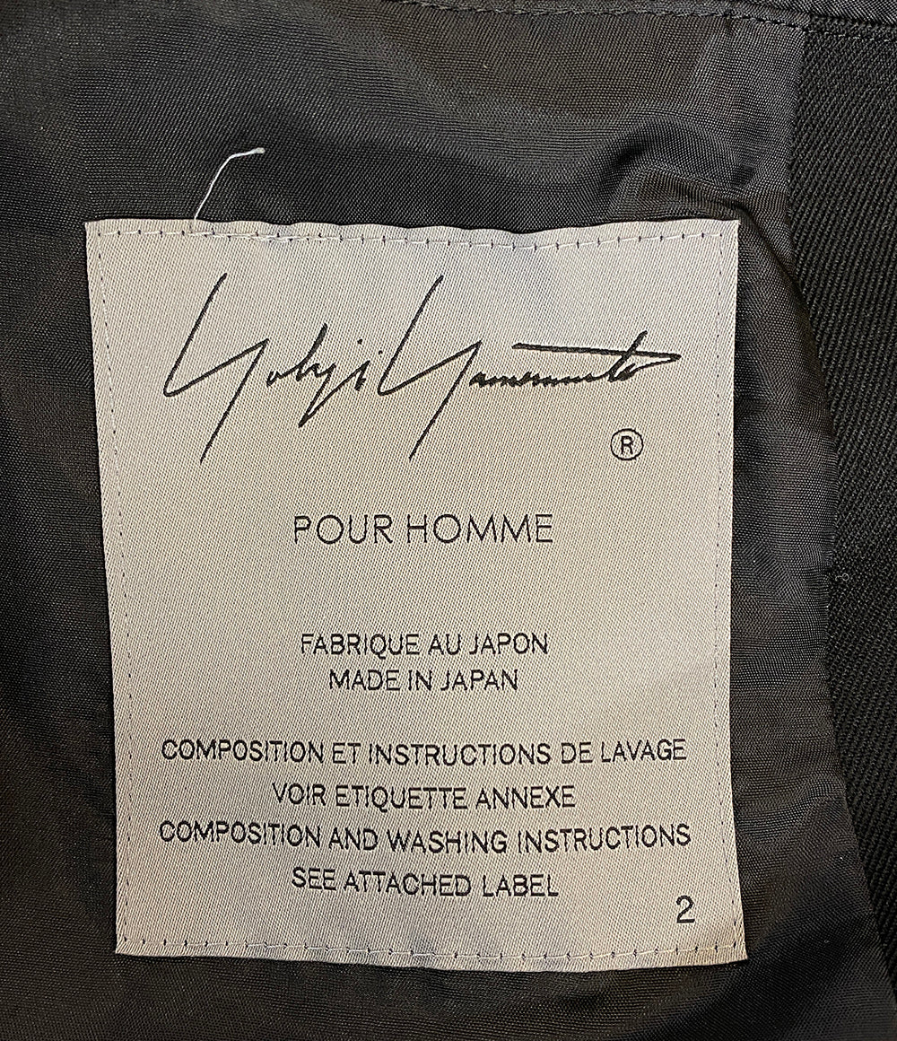 ヨウジヤマモトプールオム テーラードジャケット WOOL GABARDINE 5BUTTON JACKET 24AW メンズ SIZE 2 YOHJI YAMAMOTO POUR HOMME
