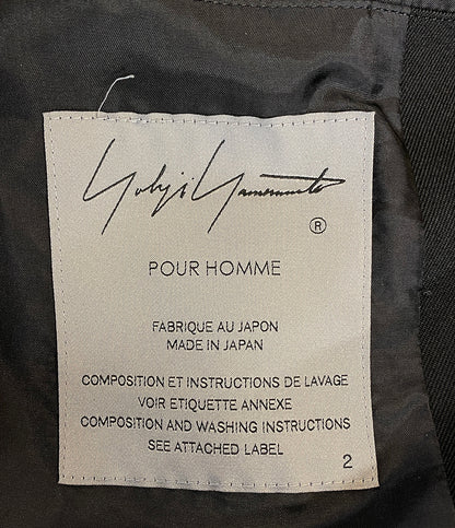 ヨウジヤマモトプールオム テーラードジャケット WOOL GABARDINE 5BUTTON JACKET 24AW メンズ SIZE 2 YOHJI YAMAMOTO POUR HOMME