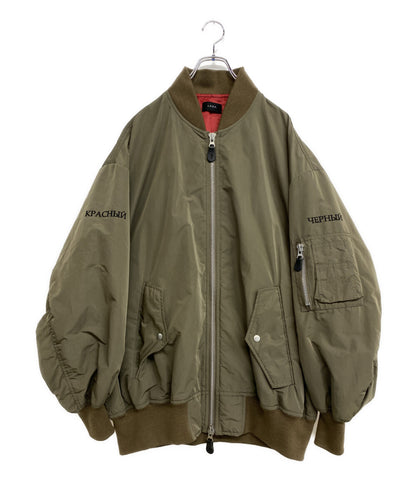 G.V.G.V. ジーヴィージーヴィー バック刺繍オーバーサイズブルゾン カーキ メンズ SIZE 34