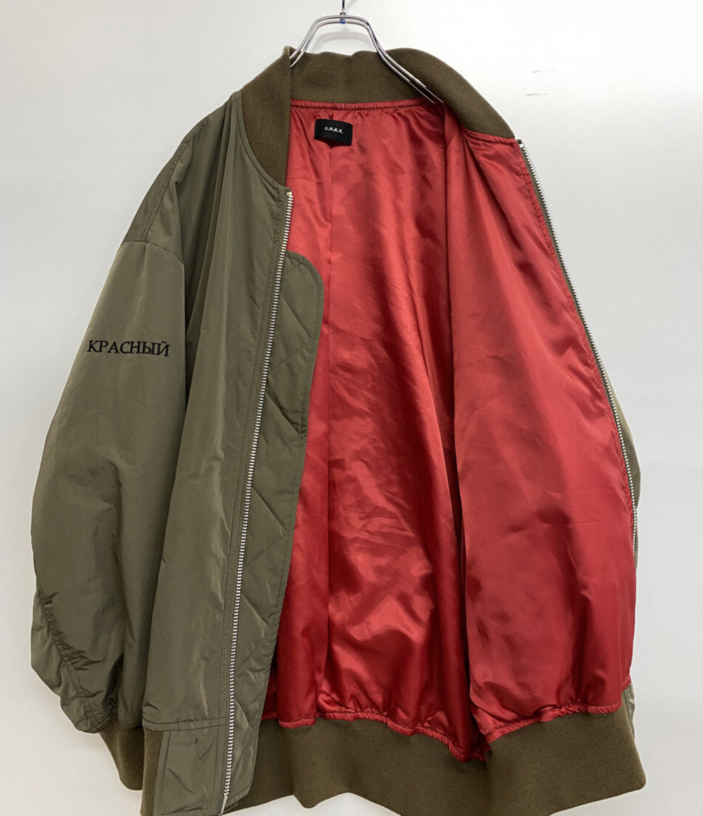 G.V.G.V. ジーヴィージーヴィー バック刺繍オーバーサイズブルゾン カーキ メンズ SIZE 34