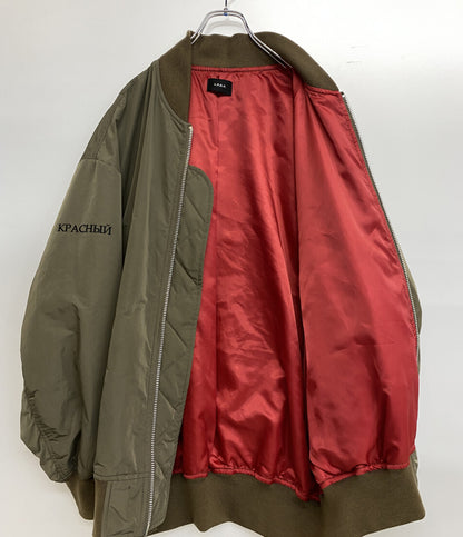 G.V.G.V. ジーヴィージーヴィー バック刺繍オーバーサイズブルゾン カーキ メンズ SIZE 34