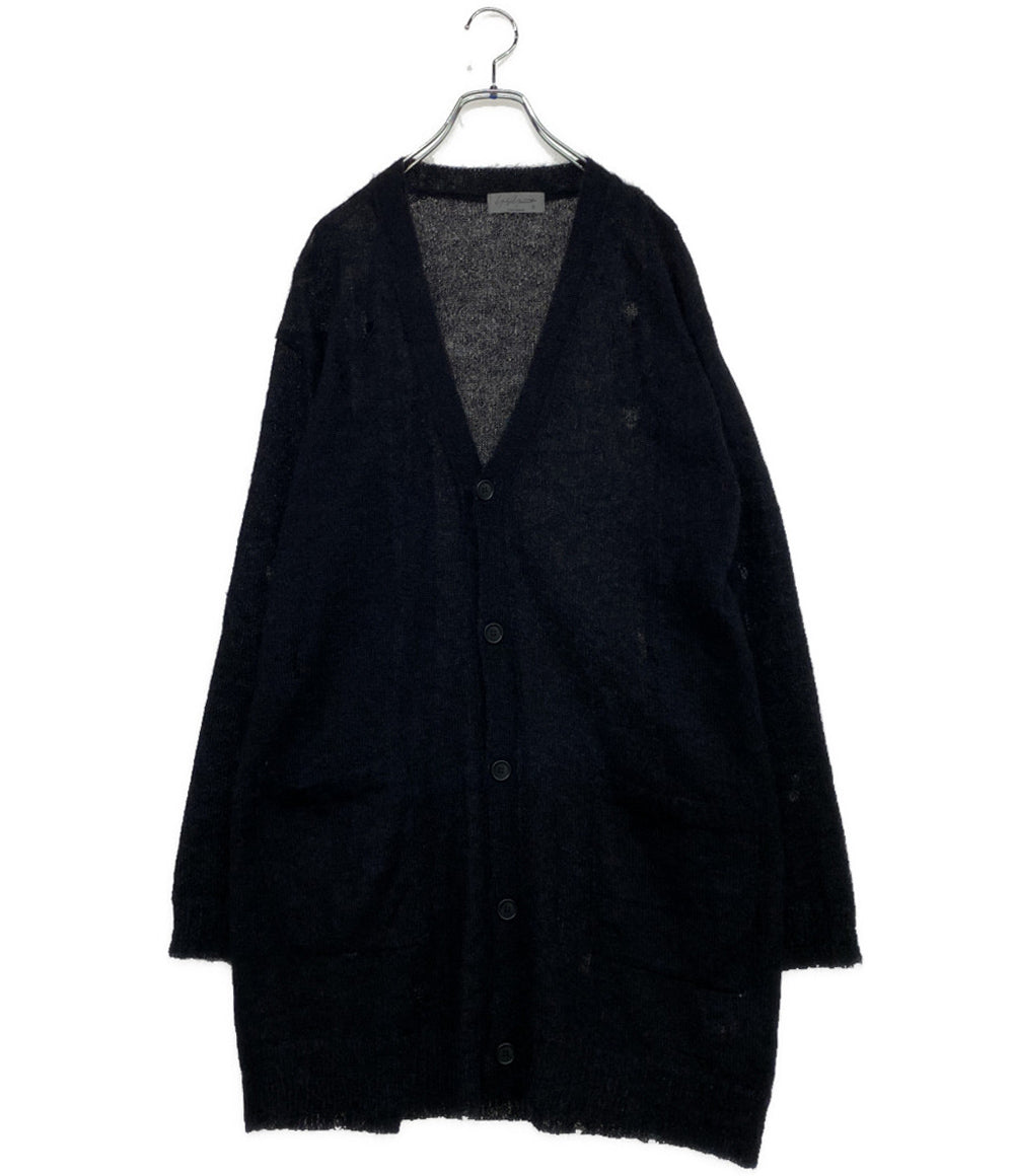ヨウジヤマモトプールオム 美品 カーディガン 7G1P PLAIN STITCH V LONG CARDIGAN 24AW メンズ SIZE 3 YOHJI YAMAMOTO POUR HOMME