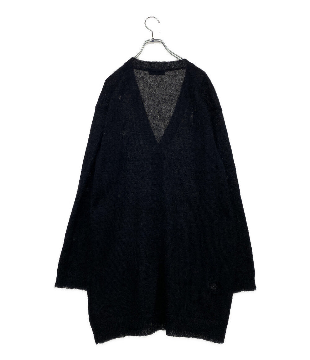 ヨウジヤマモトプールオム 美品 カーディガン 7G1P PLAIN STITCH V LONG CARDIGAN 24AW メンズ SIZE 3 YOHJI YAMAMOTO POUR HOMME