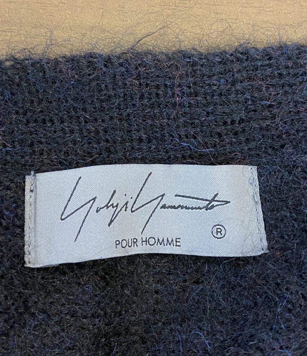 ヨウジヤマモトプールオム 美品 カーディガン 7G1P PLAIN STITCH V LONG CARDIGAN 24AW メンズ SIZE 3 YOHJI YAMAMOTO POUR HOMME