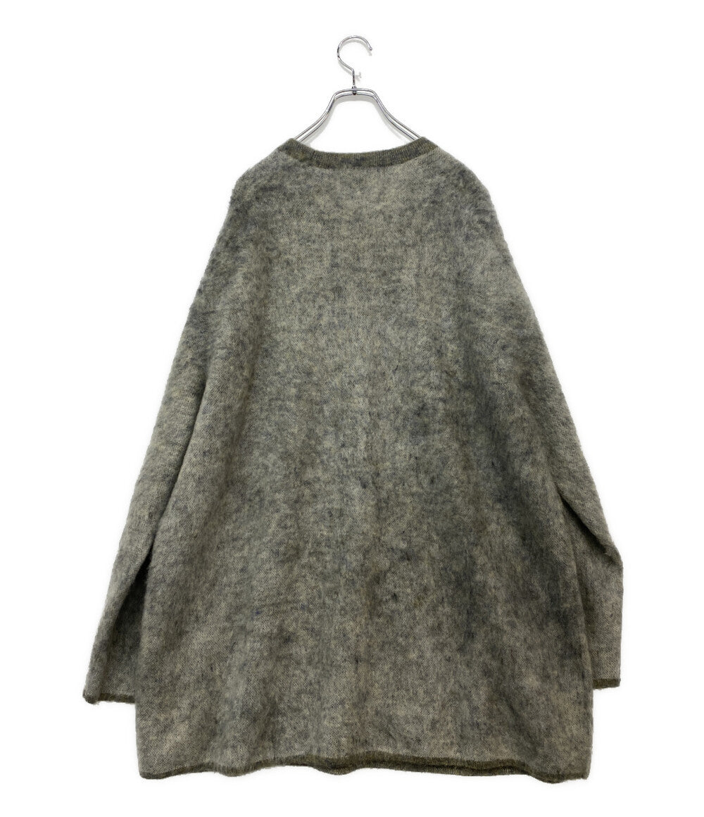 COMME des GARCONS HOMME PLUS ロゴモヘヤクルーネックニット 22AW PJ-N008 メンズ SIZE L コムデギャルソンオムプリュス