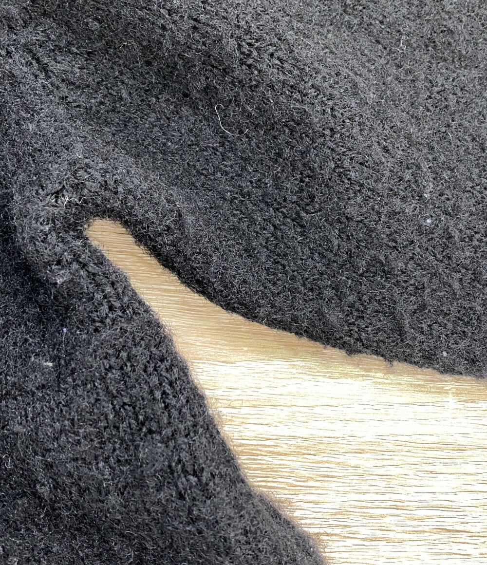 コムデギャルソンオムプリュス ロゴインタージャニットクルーネックニット ブラック 22AW PJ-N011 メンズ SIZE L COMME des GARCONS HOMME PLUS
