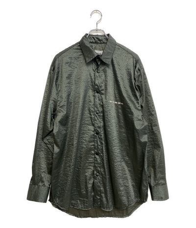 美品 AGAIN アゲイン 長袖シャツ PEBBLE SHIRT SS23201 メンズ SIZE M
