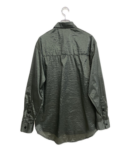 美品 AGAIN アゲイン 長袖シャツ PEBBLE SHIRT SS23201 メンズ SIZE M