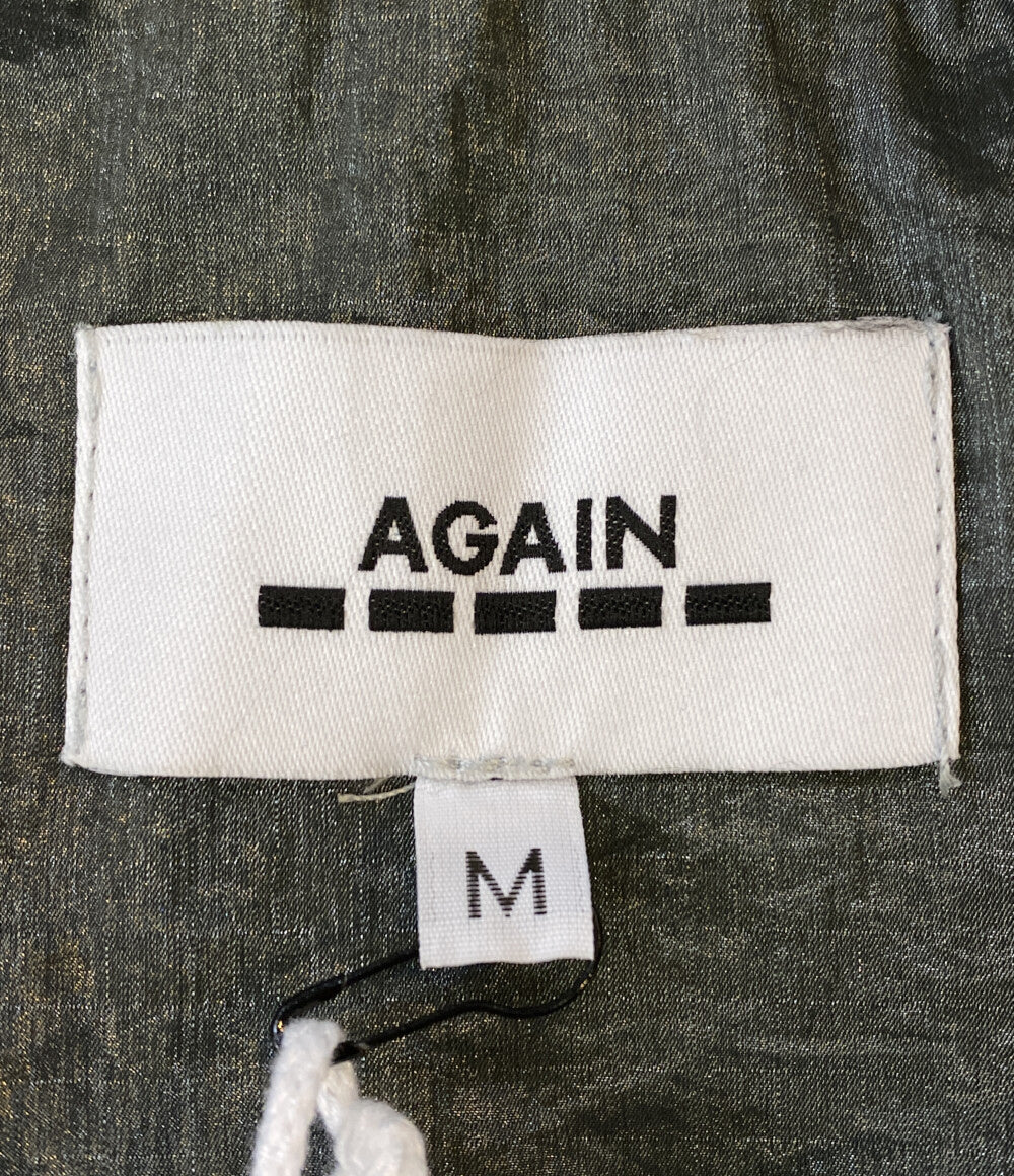 美品 AGAIN アゲイン 長袖シャツ PEBBLE SHIRT SS23201 メンズ SIZE M