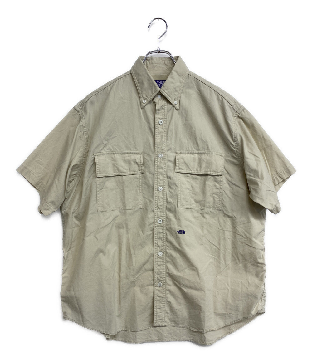 THE NORTH FACE 半袖シャツ Button Down Field S S Shirt アイボリー NT3416N メンズ SIZE M ザ・ノースフェイス