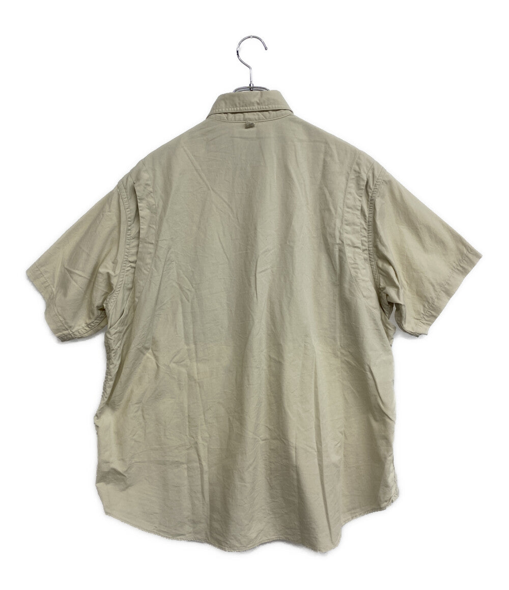 THE NORTH FACE 半袖シャツ Button Down Field S S Shirt アイボリー NT3416N メンズ SIZE M ザ・ノースフェイス
