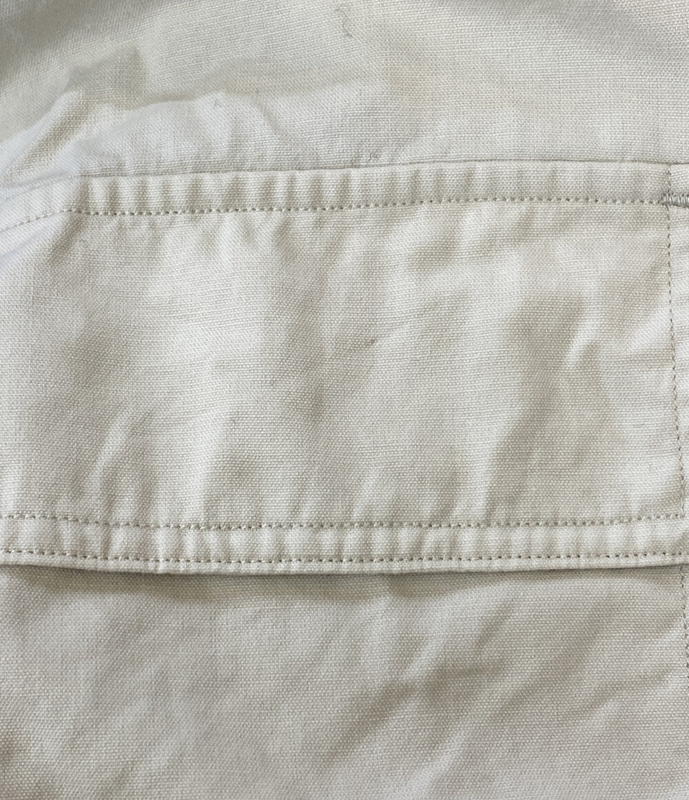 THE NORTH FACE 半袖シャツ Button Down Field S S Shirt アイボリー NT3416N メンズ SIZE M ザ・ノースフェイス