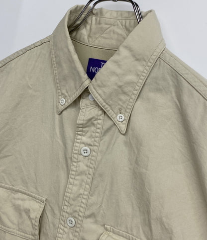 THE NORTH FACE 半袖シャツ Button Down Field S S Shirt アイボリー NT3416N メンズ SIZE M ザ・ノースフェイス