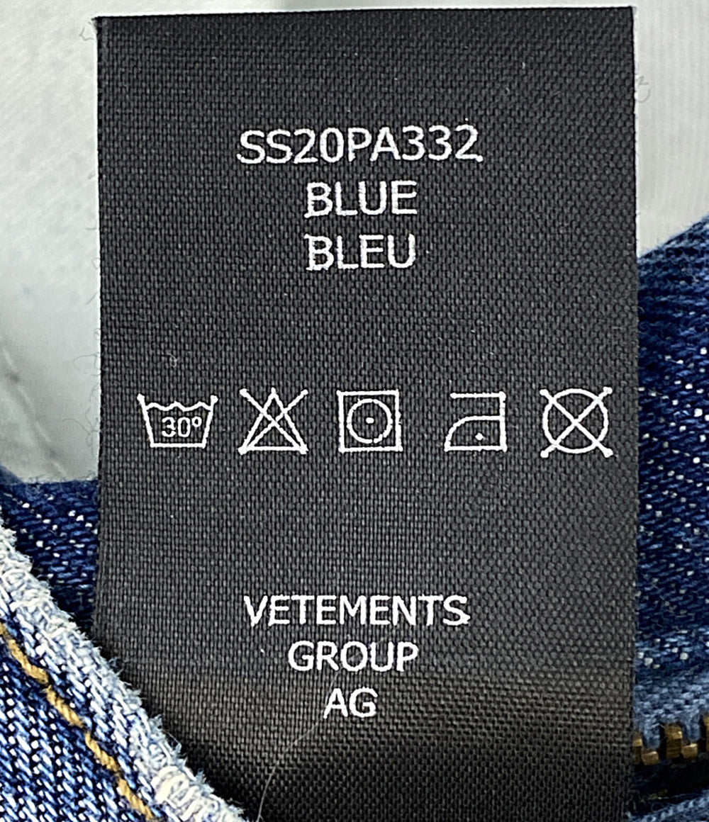 ヴェトモン デニムパンツ サイドジップ SS20PA332 メンズ SIZE S VETEMENTS