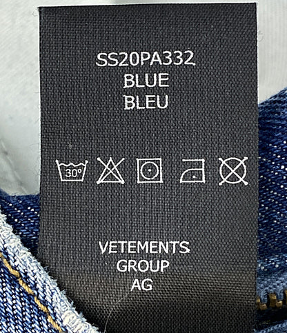 ヴェトモン デニムパンツ サイドジップ SS20PA332 メンズ SIZE S VETEMENTS