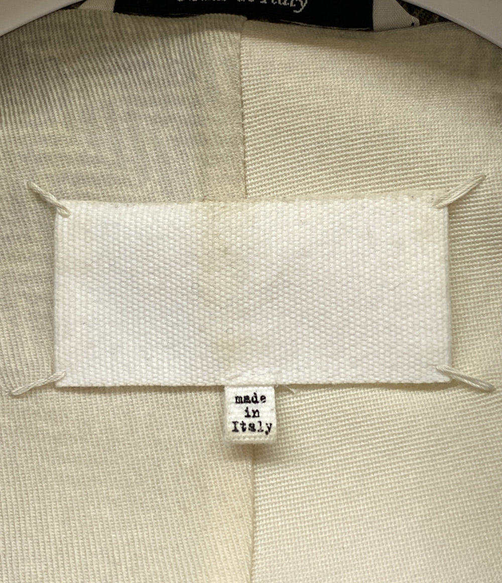 Maison Margiela コート ツートーンウールコート 転写ヘリンボーン 20SS レディース SIZE 38 メゾンマルジェラ