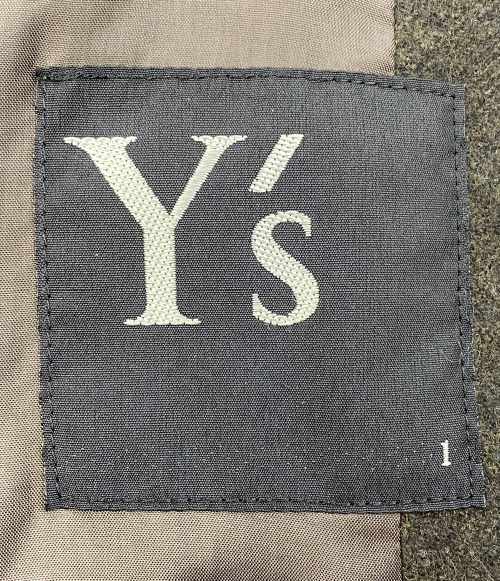 ワイズ ノーカラーコート 中綿入りフーディライナー付 17AW YK-C16-120 レディース SIZE 1 Y's
