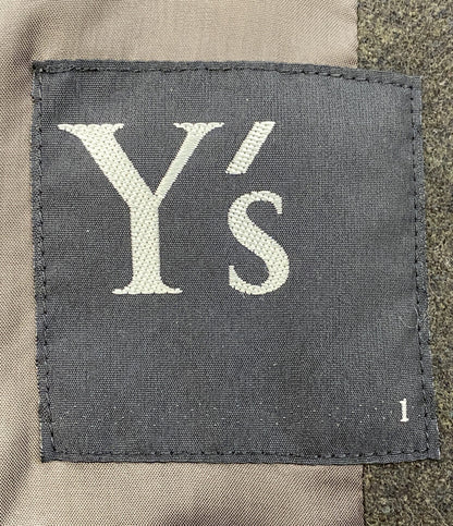 ワイズ ノーカラーコート 中綿入りフーディライナー付 17AW YK-C16-120 レディース SIZE 1 Y's