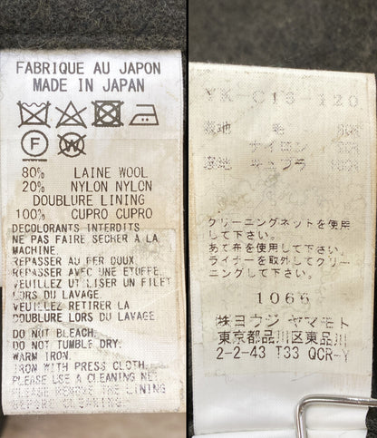 ワイズ ノーカラーコート 中綿入りフーディライナー付 17AW YK-C16-120 レディース SIZE 1 Y's