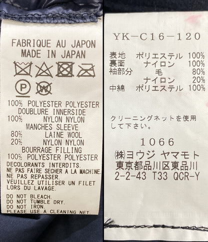 ワイズ ノーカラーコート 中綿入りフーディライナー付 17AW YK-C16-120 レディース SIZE 1 Y's