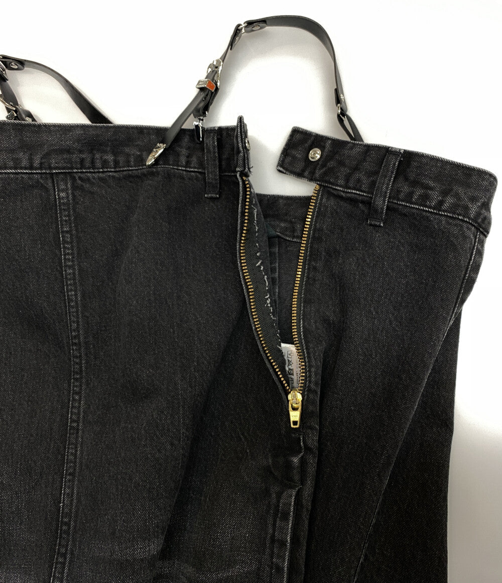 トーガトゥ デニムワンピース Suspenders denim dress レディース SIZE M TOGA TOO