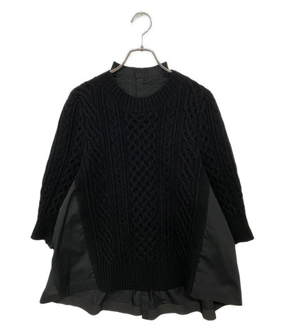 サカイ 美品 ニット切替ブラウス 25SS SCW-256 レディース SIZE 2 sacai