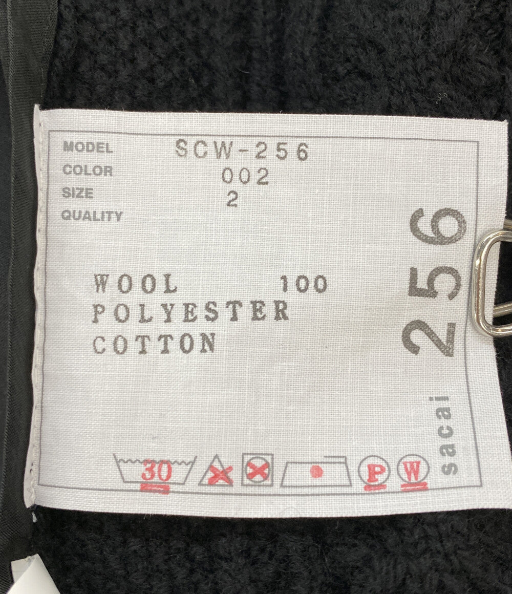 サカイ 美品 ニット切替ブラウス 25SS SCW-256 レディース SIZE 2 sacai