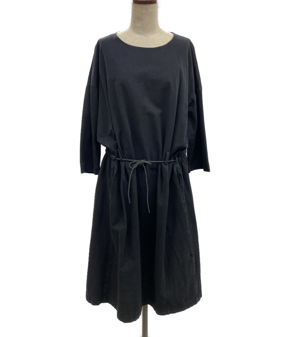 ALBUM DI FAMIGLIA 長袖ワンピース ドローコードカットソーワンピ レディース SIZE S アルバムディファミリア