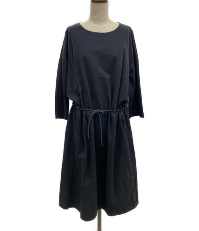 ALBUM DI FAMIGLIA 長袖ワンピース ドローコードカットソーワンピ レディース SIZE S アルバムディファミリア