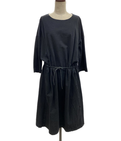 ALBUM DI FAMIGLIA 長袖ワンピース ドローコードカットソーワンピ レディース SIZE S アルバムディファミリア