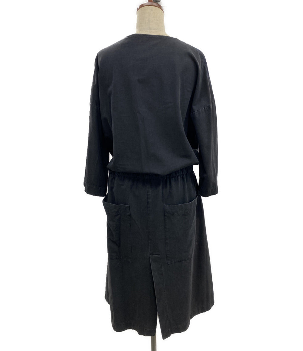 ALBUM DI FAMIGLIA 長袖ワンピース ドローコードカットソーワンピ レディース SIZE S アルバムディファミリア