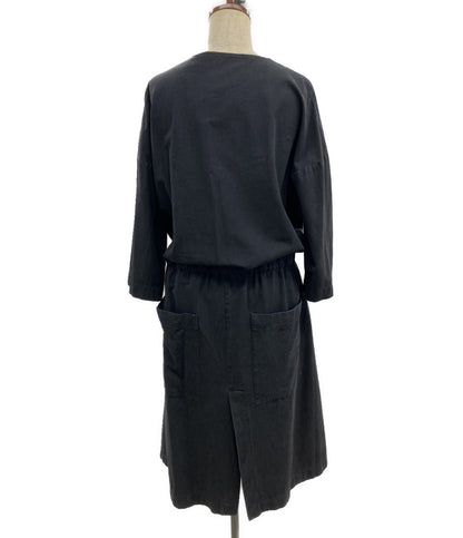 ALBUM DI FAMIGLIA 長袖ワンピース ドローコードカットソーワンピ レディース SIZE S アルバムディファミリア