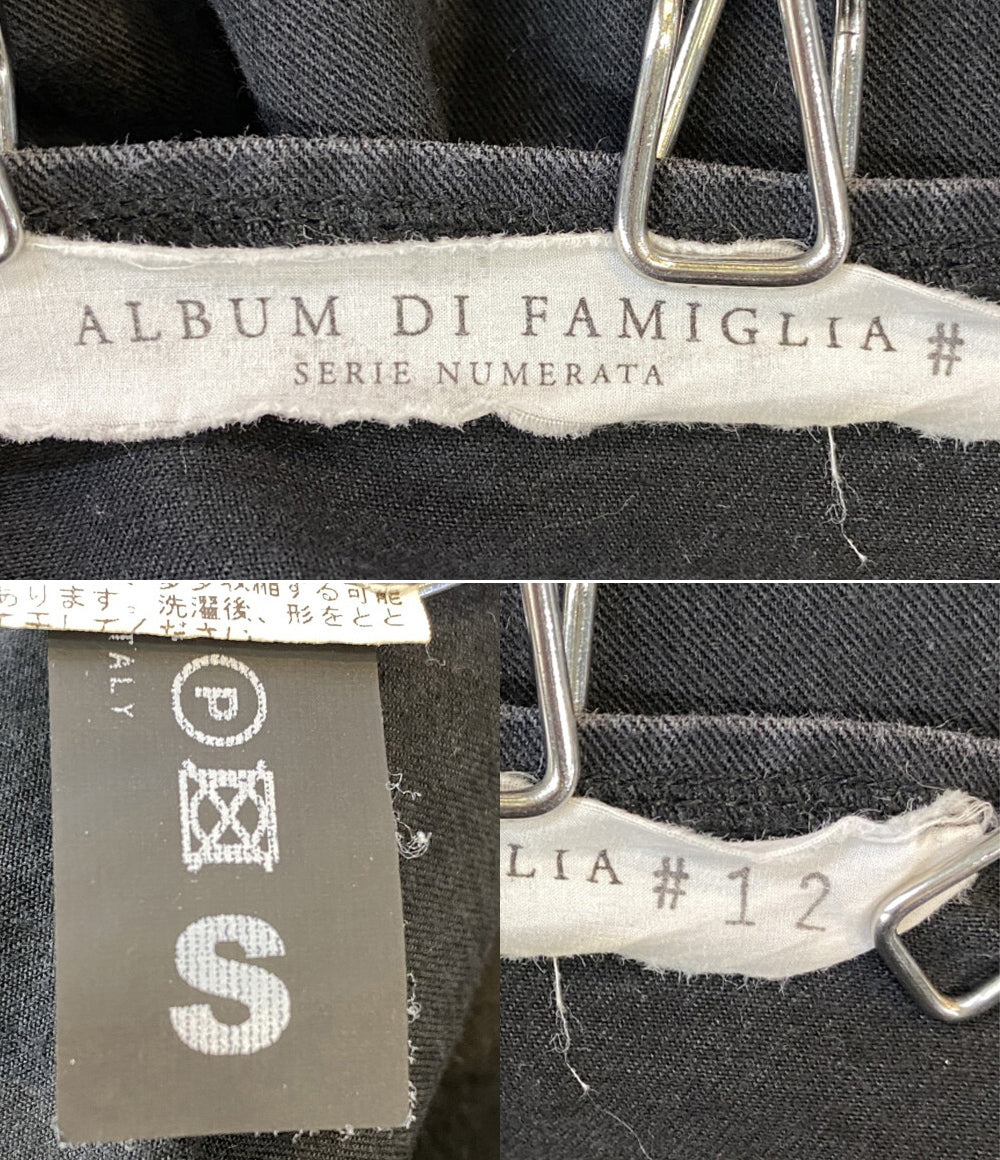 ALBUM DI FAMIGLIA 長袖ワンピース ドローコードカットソーワンピ レディース SIZE S アルバムディファミリア