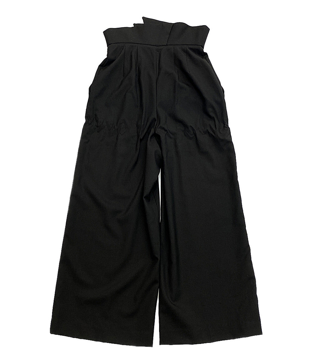 ENOFLD ハイウエストウールパンツ 300DS431-0400 レディース SIZE 36 エンフォルド