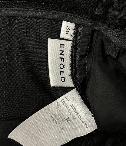 ENOFLD ハイウエストウールパンツ 300DS431-0400 レディース SIZE 36 エンフォルド