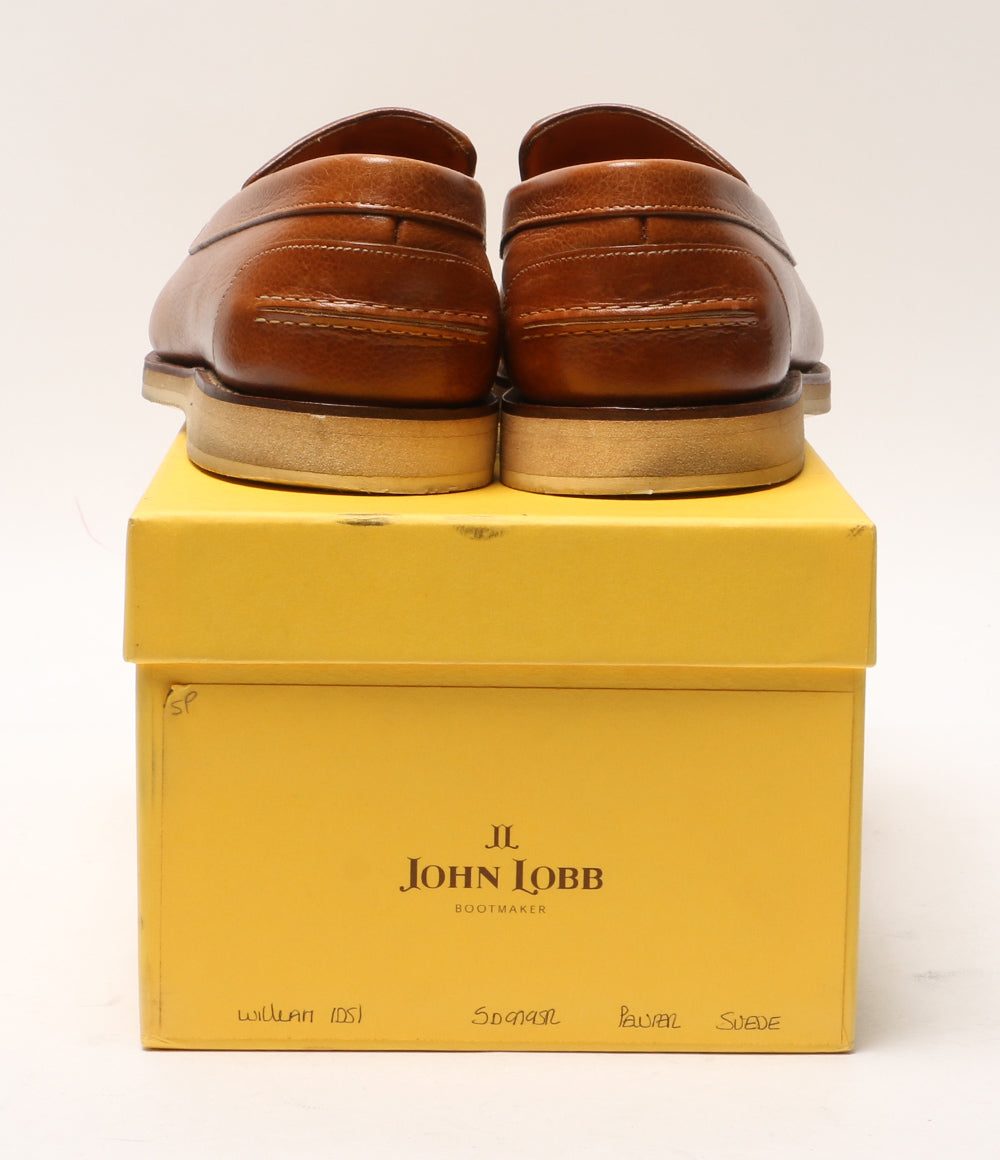 新品同様 25.5cm ジョンロブ ローファー スエード DOUCAL\u0027S 25.5cm コインローファー