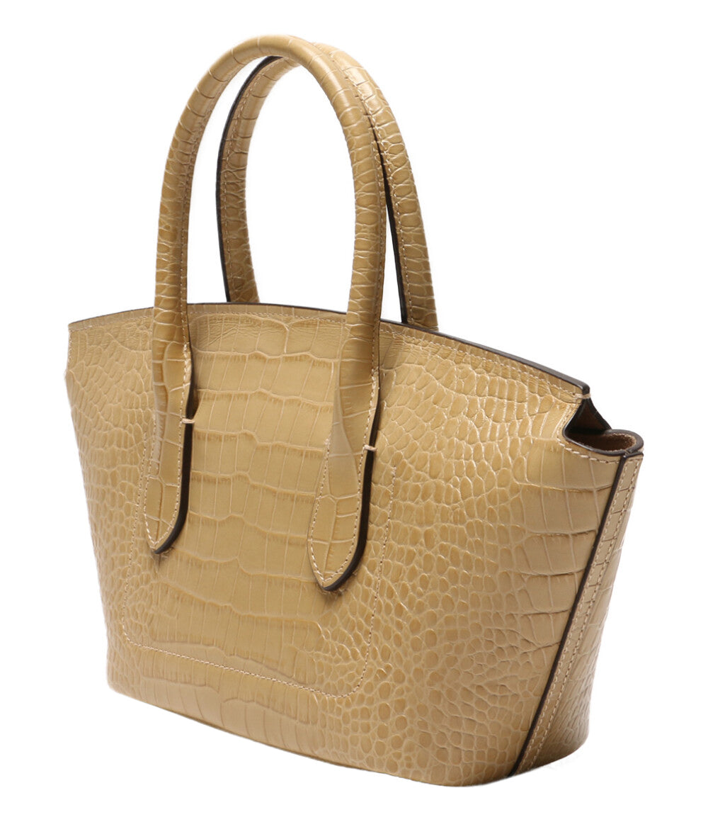 ポロ・ラルフローレン 美品 ハンドバッグ クロコエンボスド レディース POLO RALPH LAUREN