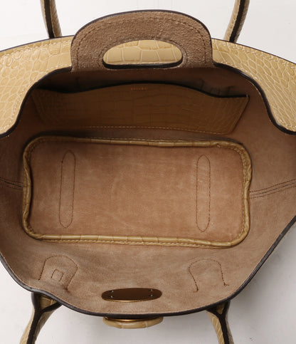 ポロ・ラルフローレン 美品 ハンドバッグ クロコエンボスド レディース POLO RALPH LAUREN