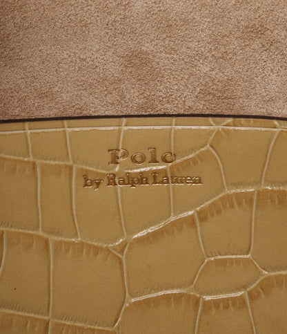 ポロ・ラルフローレン 美品 ハンドバッグ クロコエンボスド レディース POLO RALPH LAUREN