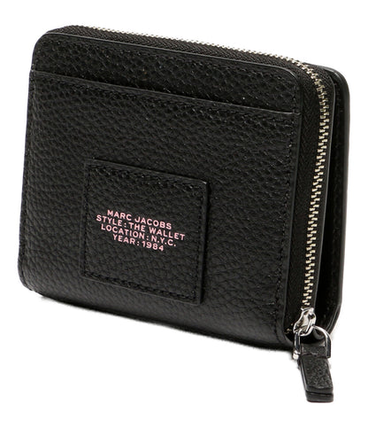 美品 MARC JACOBS 二つ折り財布 ザ ステッカー パッチ レザー レディース マークジェイコブス