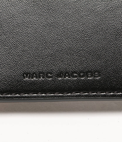 美品 MARC JACOBS 二つ折り財布 ザ ステッカー パッチ レザー レディース マークジェイコブス