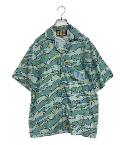 グッチ 半袖シャツ 総柄オープンカラーシャツ 22SS メンズ SIZE 44 GUCCI