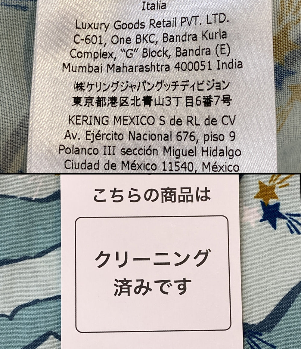 グッチ 半袖シャツ 総柄オープンカラーシャツ 22SS メンズ SIZE 44 GUCCI