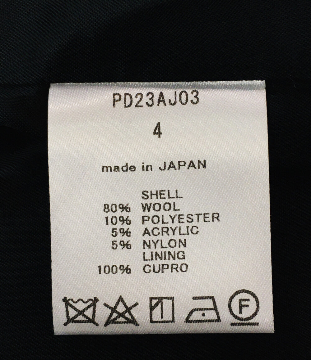 美品 PASSION DESIRE パッションデザイア ノーカラーコート ツイード ボンデージ PD23AJ03 メンズ SIZE 4