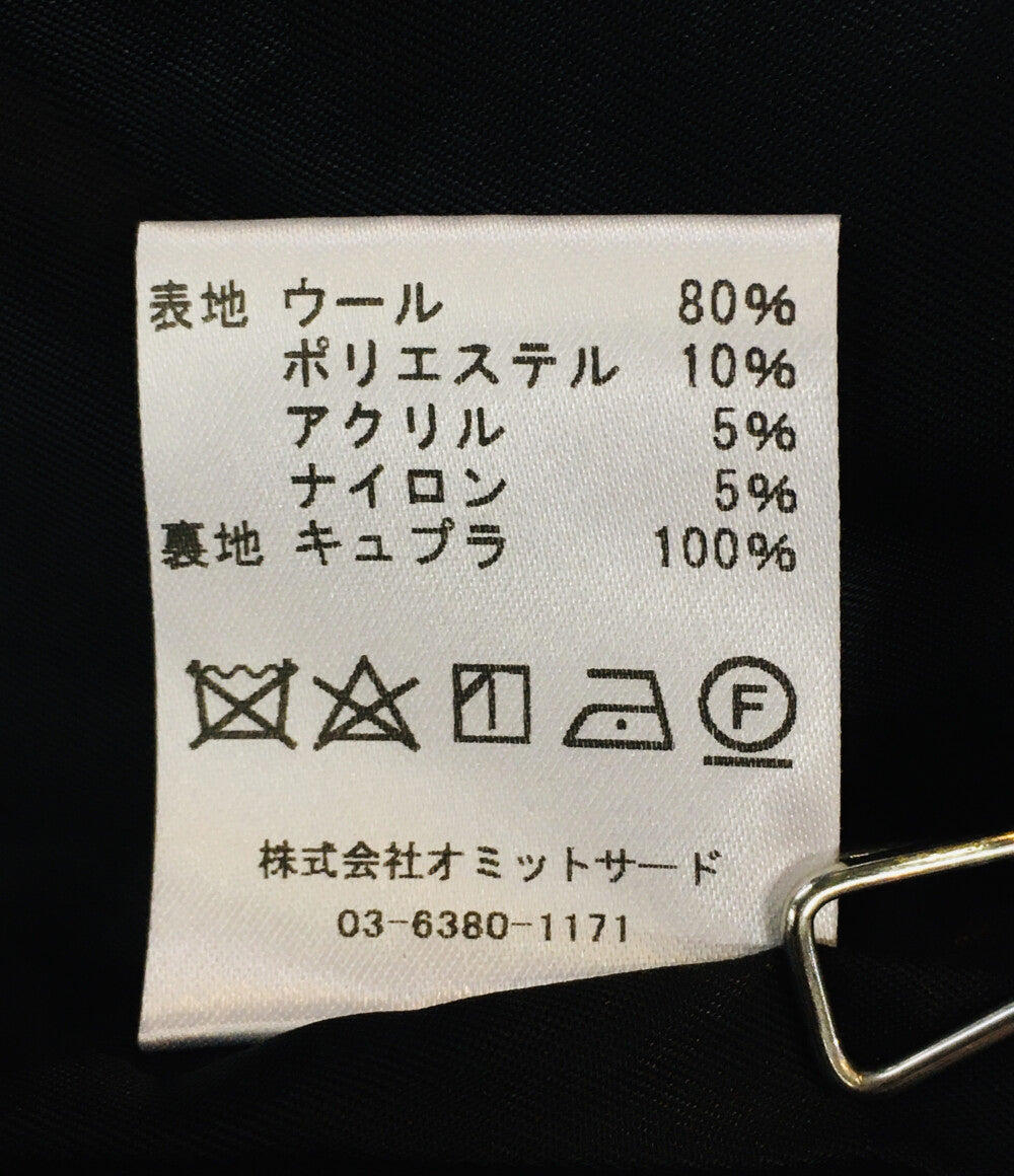 美品 PASSION DESIRE パッションデザイア ノーカラーコート ツイード ボンデージ PD23AJ03 メンズ SIZE 4